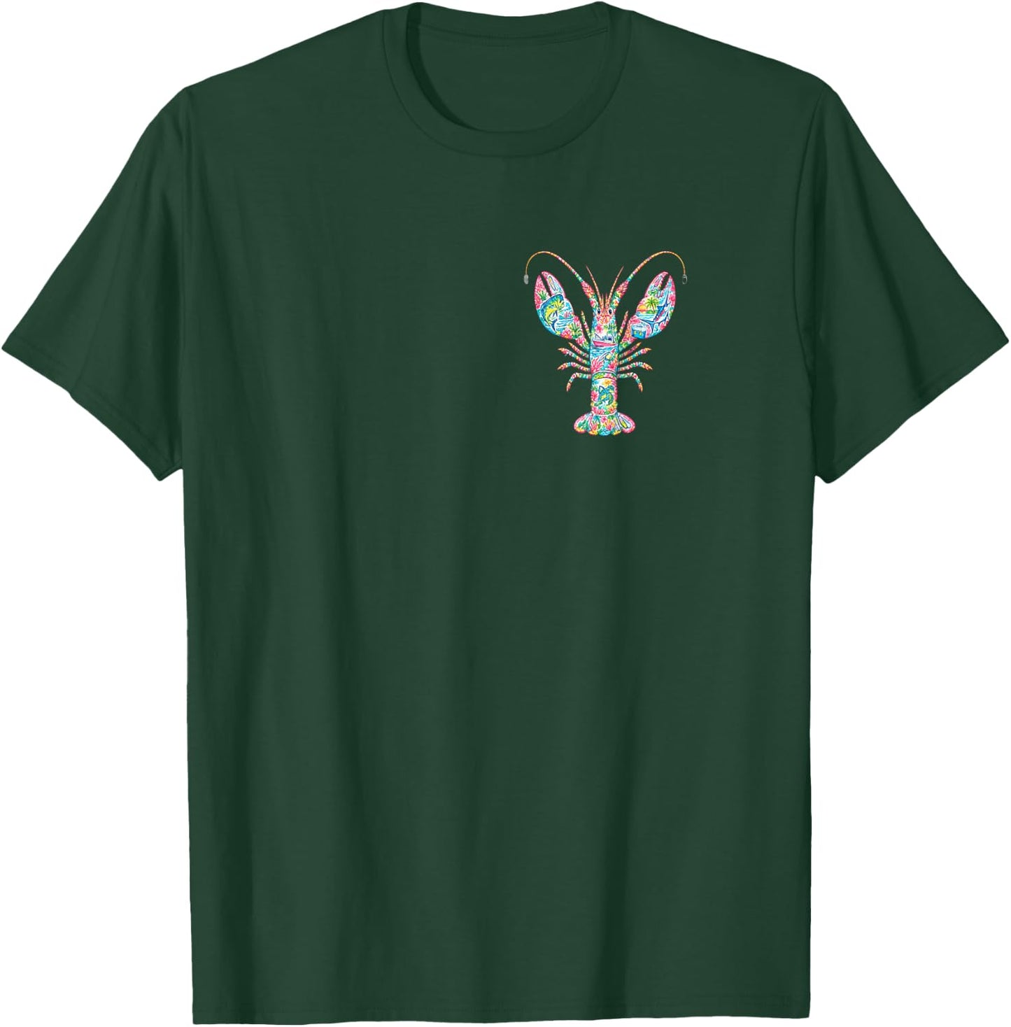 Preppy Coastal Lobster Palm Beach Resort Style Florida Keys T-Shirt - T-Shirt | Forest