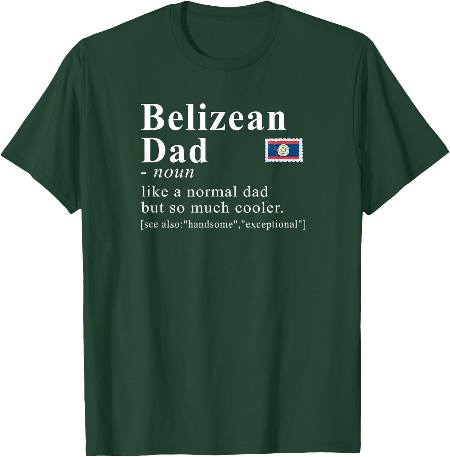 Belizean Dad Definition Cooler Father T-Shirt - T-Shirt | Forest