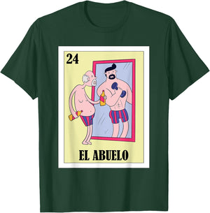 Funny Mexican Design for Grandpa in Mirror - El Abuelo T-Shirt - T-Shirt | Forest