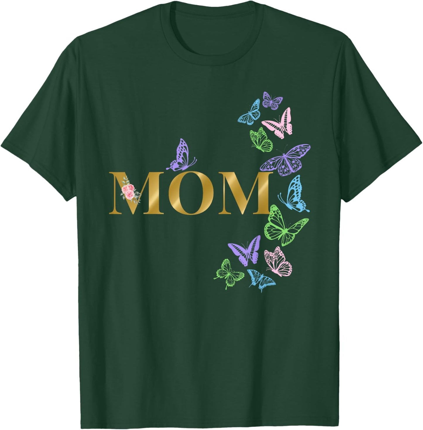 Mom of The Birthday Girl Butterfly Party Matching Family T-Shirt - T-Shirt | Forest