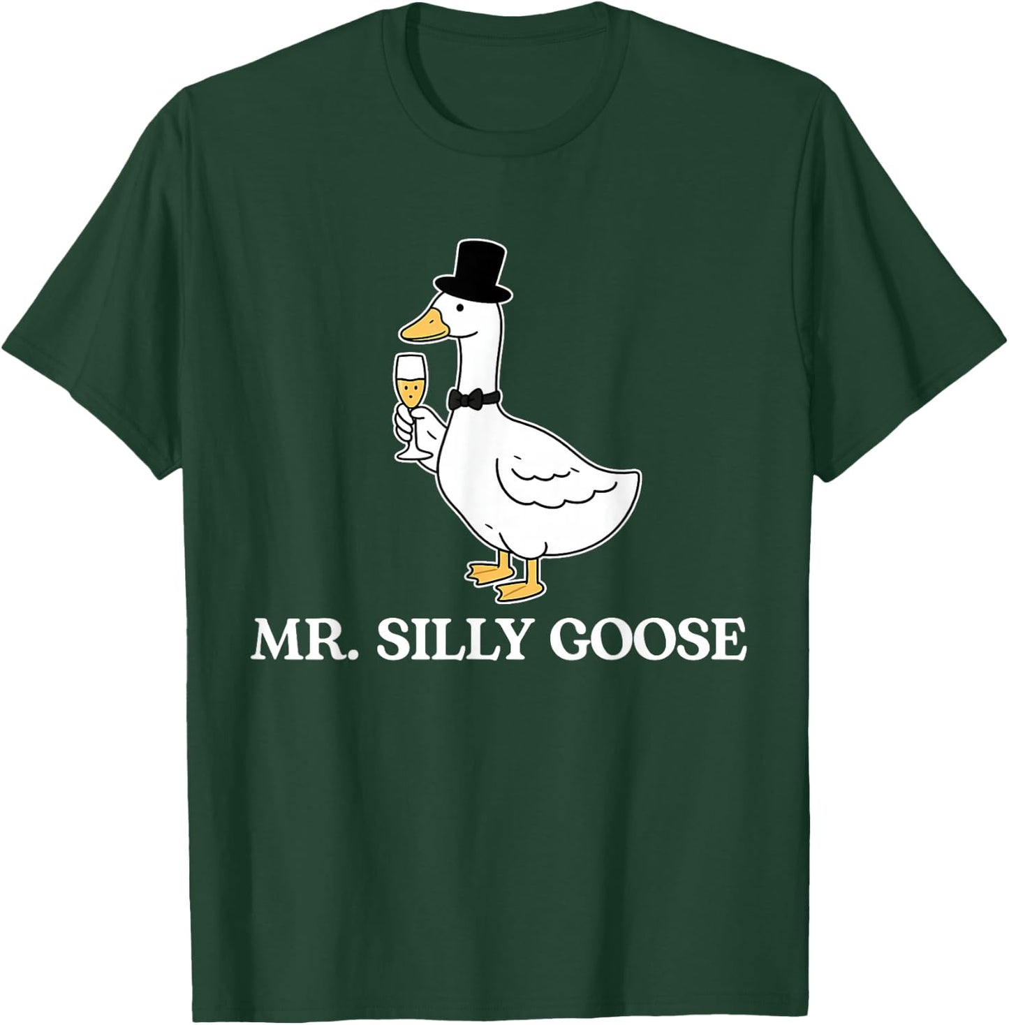 Mr. Silly Groom Goose Couple Matching Wedding Funny Men T-Shirt - T-Shirt | Forest