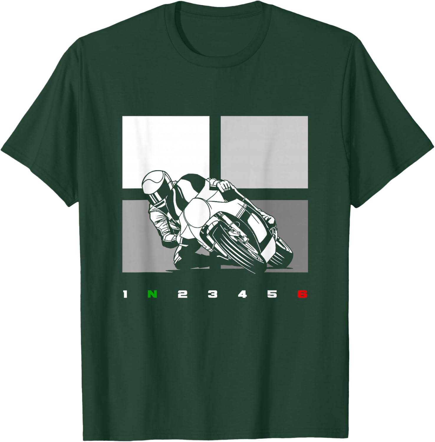 Motorcycle Clothing - Biker Motorcycle T-Shirt - T-Shirt | Forest