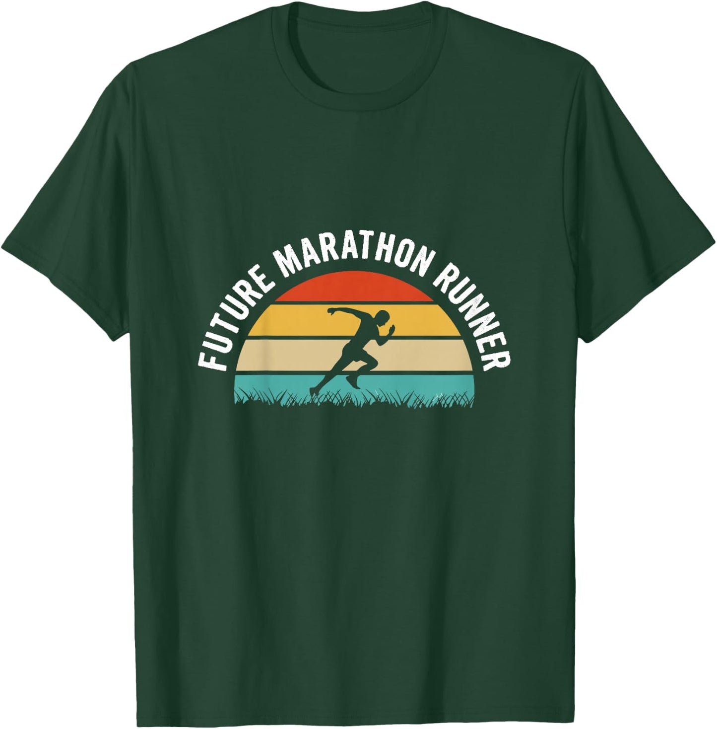 Kids Future marathon runner Design for your Future marathon child T-Shirt - T-Shirt | Forest