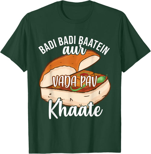 Badi Badi Baatein Vada Pav Khate Hindi Quote Meme India