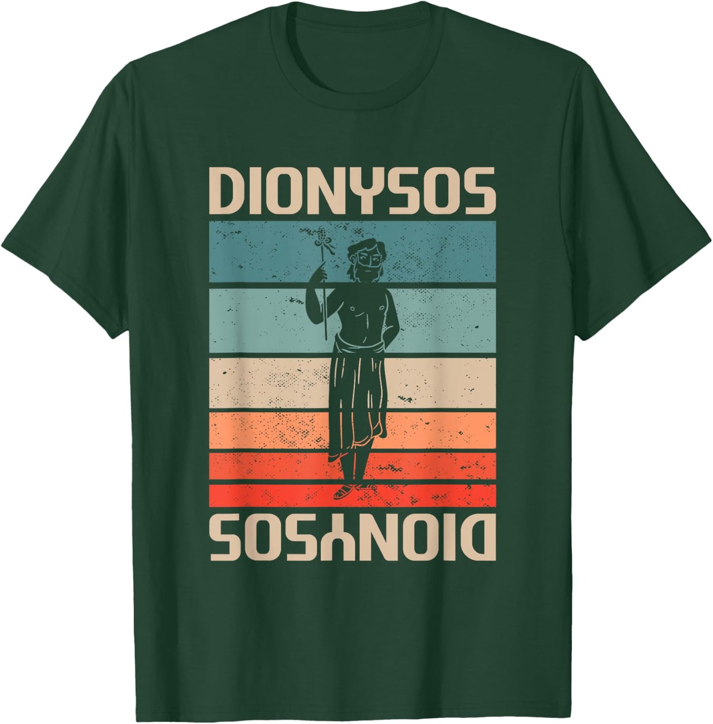 Vintage Retro Griechische Götter Antik Griechenland Mythologie Dionysos T-Shirt - T-Shirt | Forest