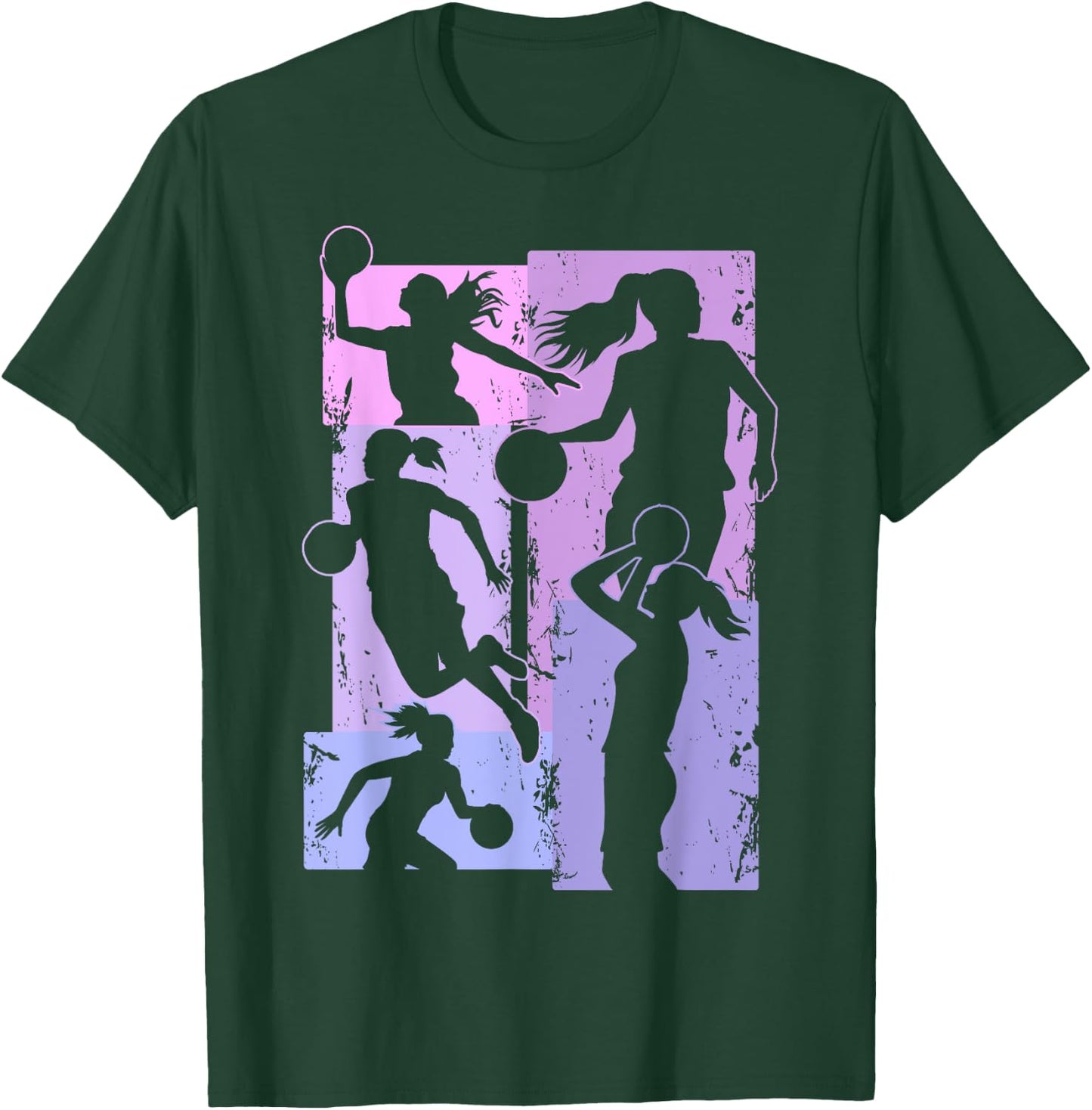 Basketball Basketball Girl Woman , Black, S T-Shirt - T-Shirt | Forest