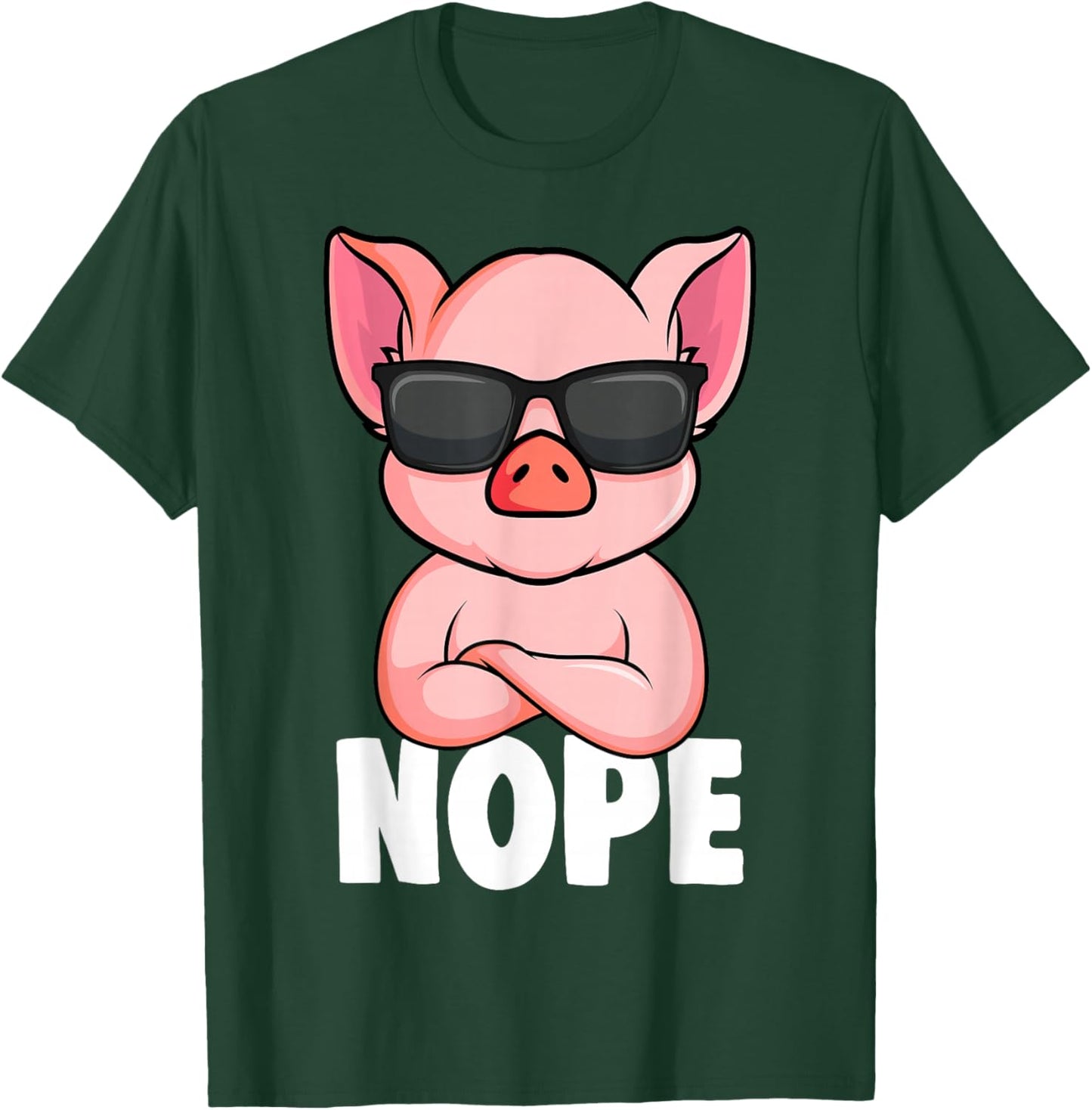 Pigs Nope Pig Kids Girls Pig , black, s T-Shirt - T-Shirt | Forest