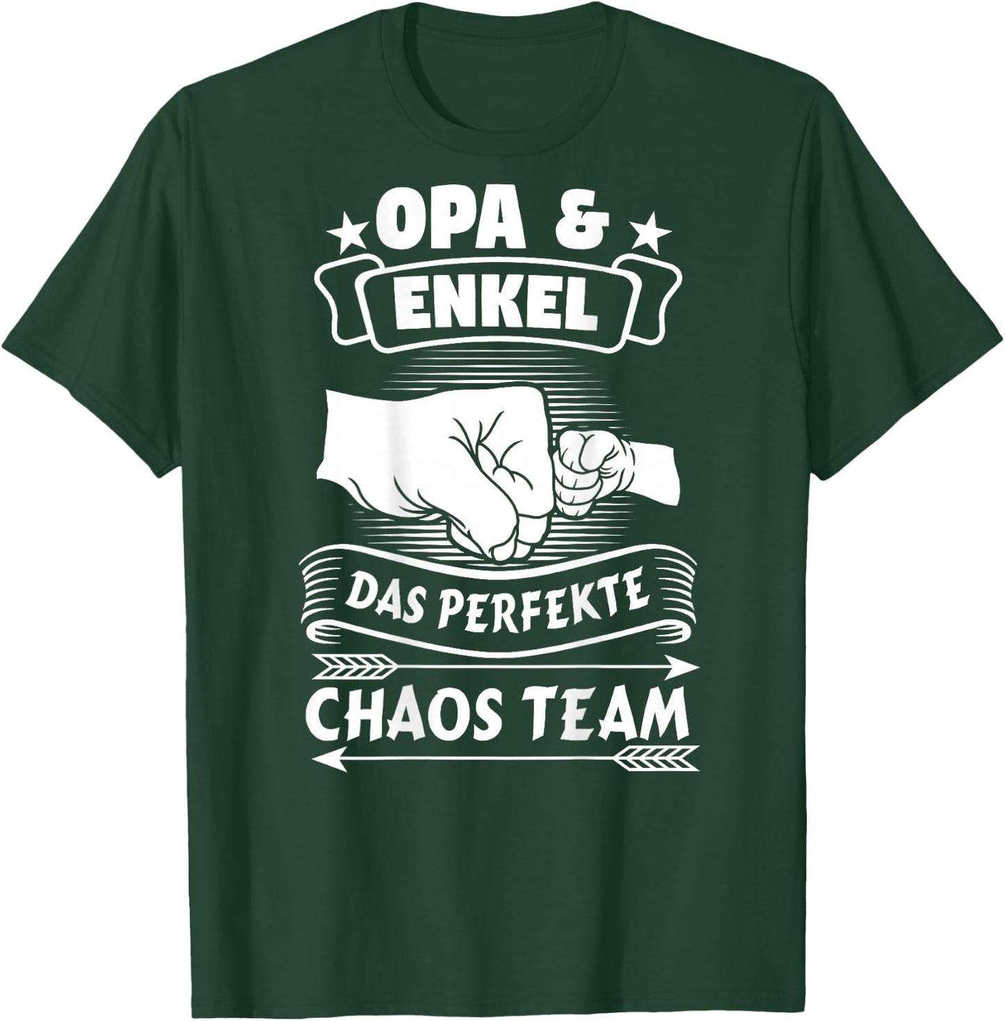Opa & Enkel Das perfekte Chaos Team Partnerlook Großvater T-Shirt - T-Shirt | Forest