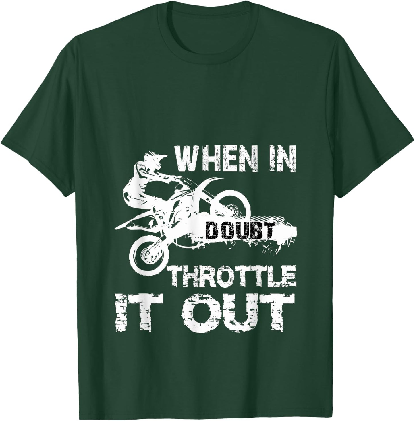 Dirt Bike MotoCross Biker Riding Motorcycle Gift T-Shirt - T-Shirt | Forest