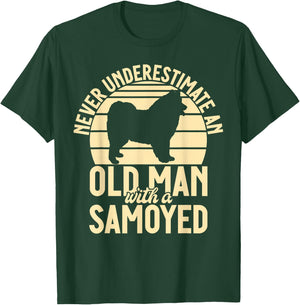 Never underestimate an old Man with a Samoyed T-Shirt - T-Shirt | Forest