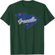 Greenville South Carolina SC Map T-Shirt - T-Shirt | Forest
