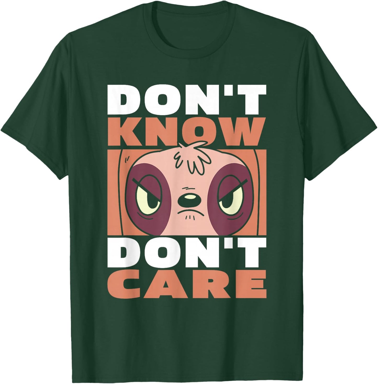 Funny Sloth Wildlife - Animal Dont Know Dont Care T-Shirt - T-Shirt | Forest