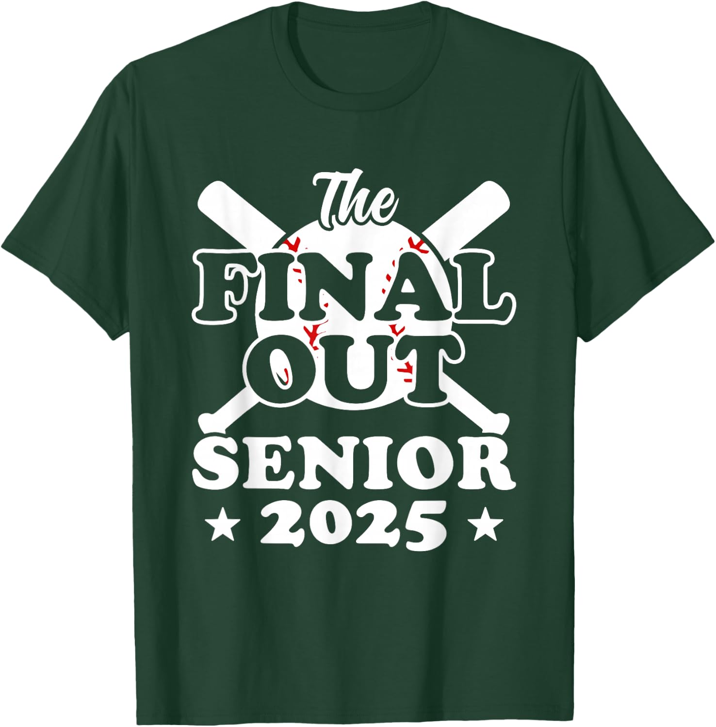 Senior 2025 Baseball Funny Senior Year Class of 2025 T-Shirt - T-Shirt | Forest
