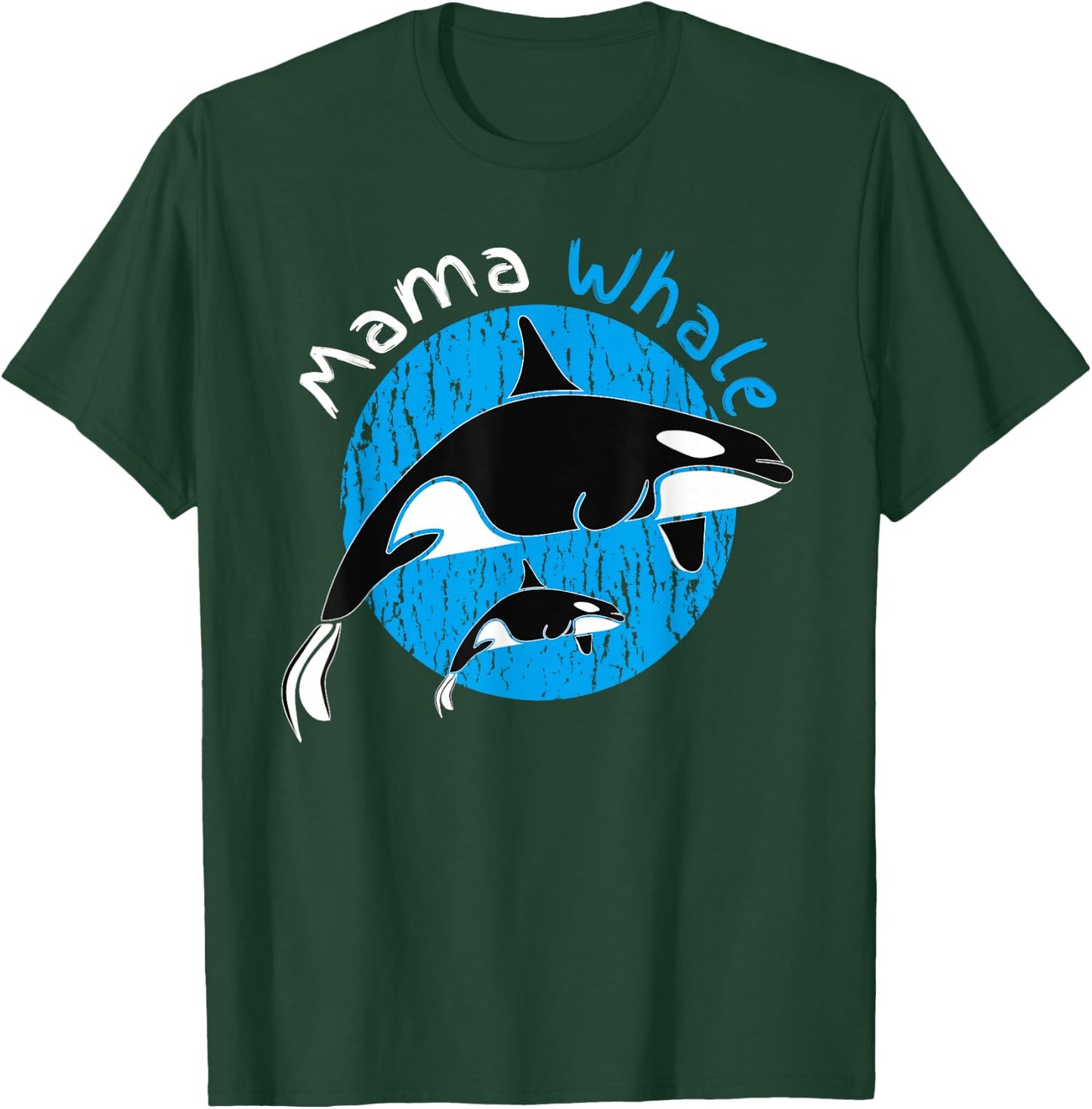 Mama Whale Mom Mother's Day Pregnancy Whale Child T-Shirt - T-Shirt | Forest