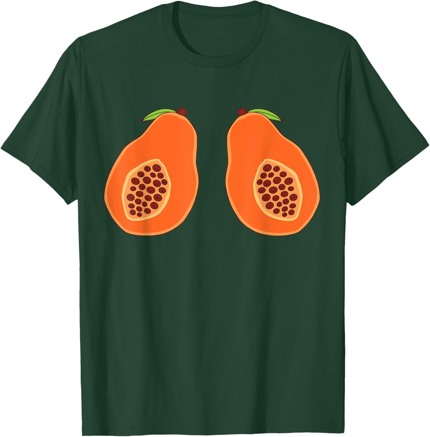Papayas Fruit Lover Summer Fruit Ripe Papaya Fruit Papaya T-Shirt - T-Shirt | Forest