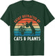 Easily Distracted By Cats & Plants Funny Gardening Cat Lover T-Shirt - T-Shirt | Forest