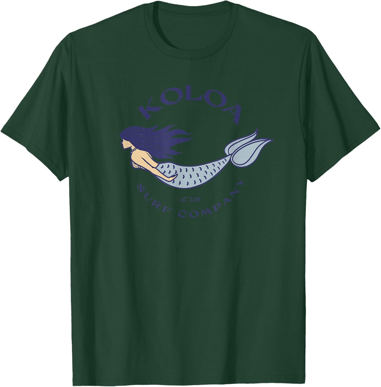 Koloa Surf Mermaid Logo Graphic T-Shirt - T-Shirt | Forest