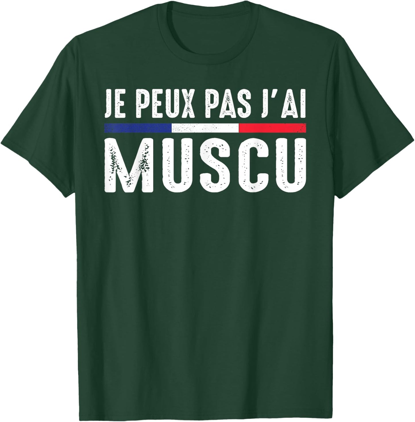 Je Peux Pas J'ai Muscu Bodybuilding Bodybuilding Gym Humour , Black, S T-Shirt - T-Shirt | Forest