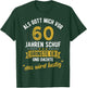 60th Birthday with German Text "Als Gott mich vor 60 Jahre schuf" [, black T-Shirt - T-Shirt | Forest