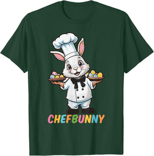 Chefbunny Cook Hare Funny Easter Day Men Women Easter Bunny T-Shirt - T-Shirt | Forest