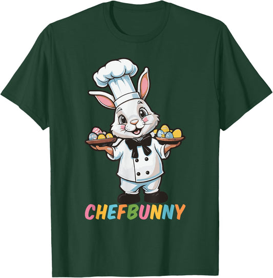 Chefbunny Cook Hare Funny Easter Day Men Women Easter Bunny T-Shirt - T-Shirt | Forest