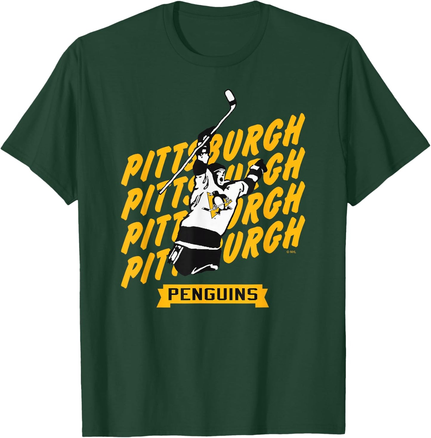 Pittsburgh Penguins Graffiti Dark Heather T-Shirt - T-Shirt | Forest