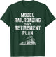 Retirement Model Train Enthusiasts Model Railroad Collector T-Shirt - T-Shirt | Forest