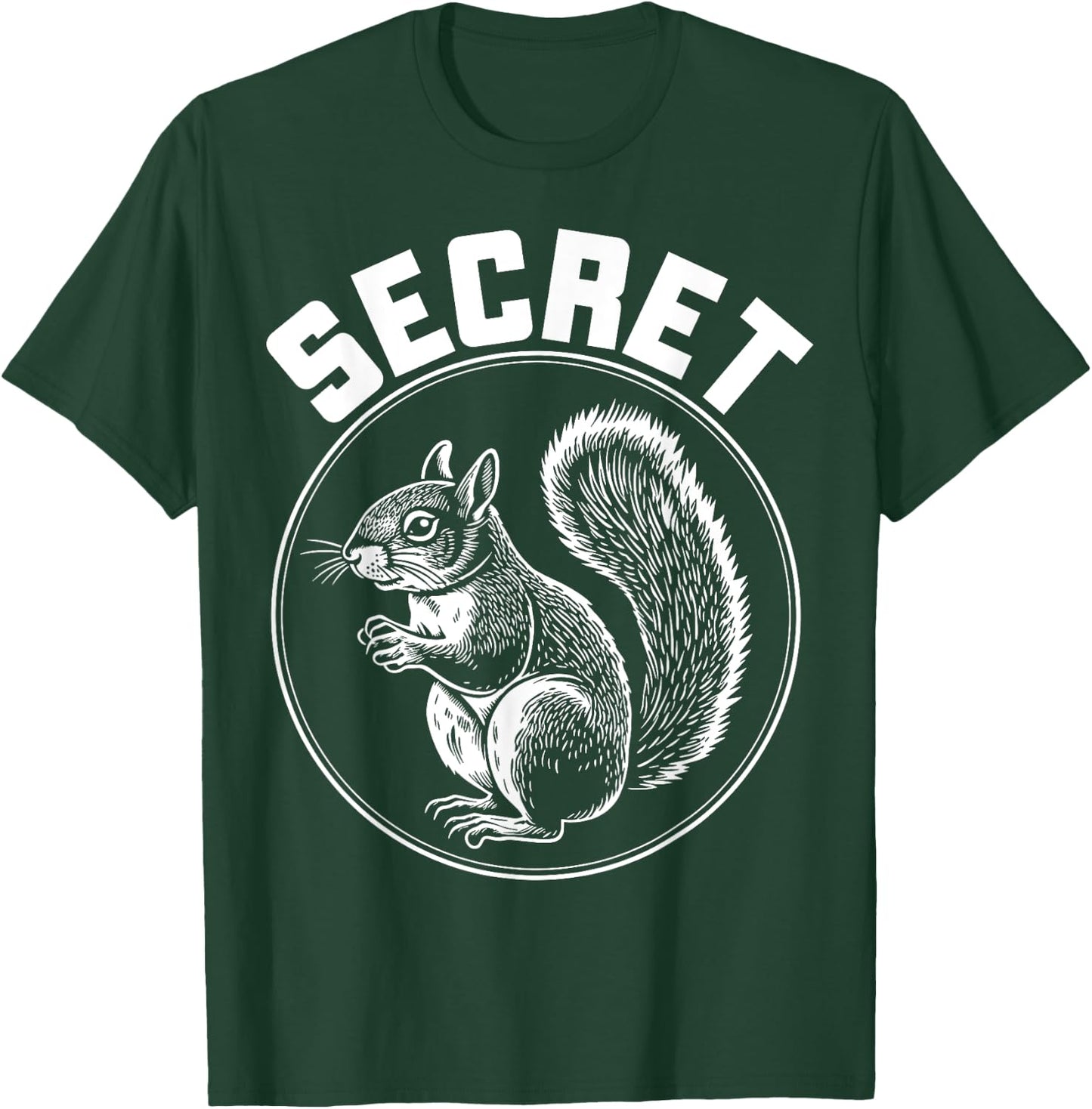 Secret Squirrel Animal Lover Graphic T-Shirt - T-Shirt | Forest
