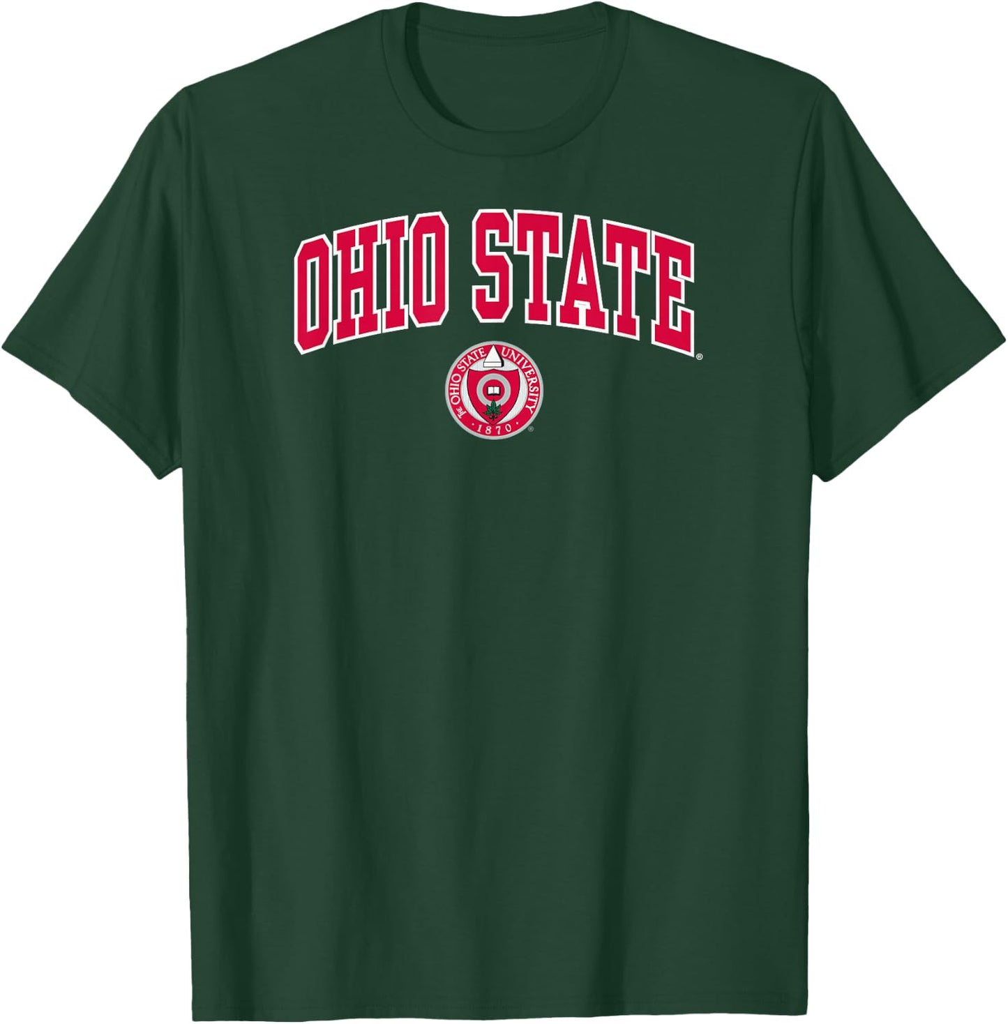 Ohio State Buckeyes Heritage Collection Arch Dark Heather T-Shirt - T-Shirt | Forest