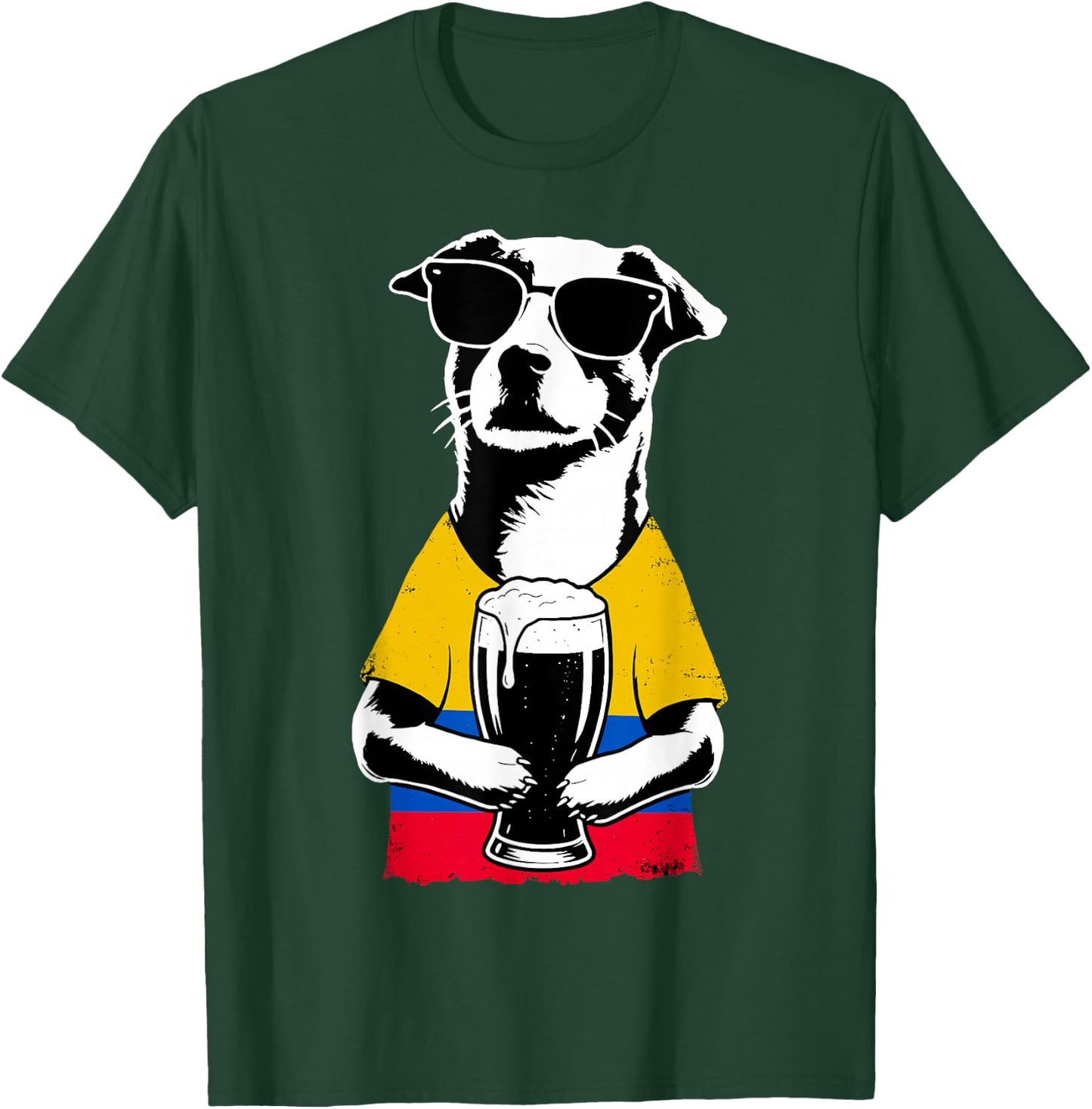 Colombian Flag Men Women Colombia T-Shirt - T-Shirt | Forest