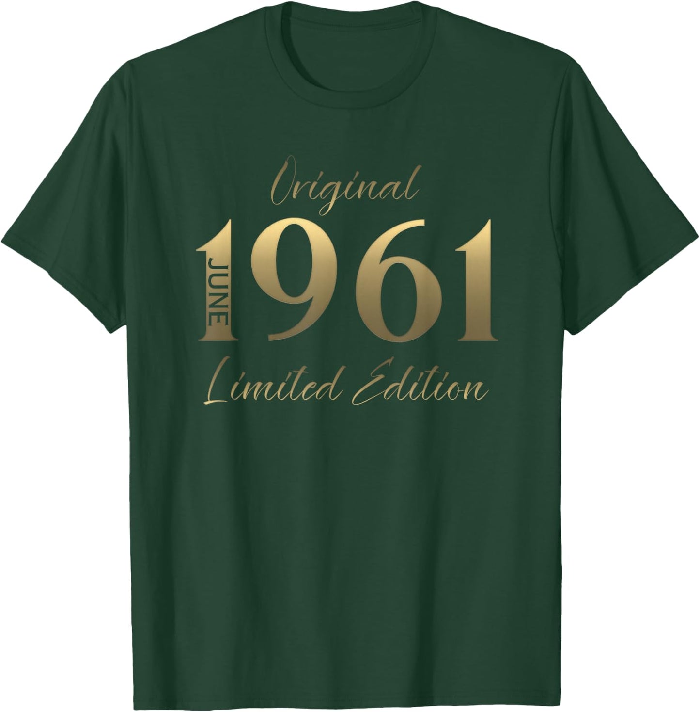 65 Ans Anniversaire Homme Cadeau Juin 1961 Vintage T-Shirt - T-Shirt | Forest