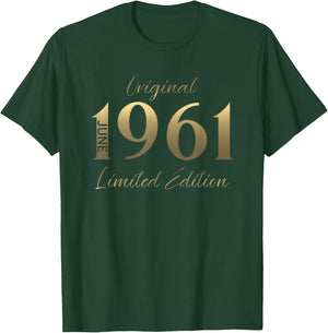 65 Ans Anniversaire Homme Cadeau Juin 1961 Vintage T-Shirt - T-Shirt | Forest
