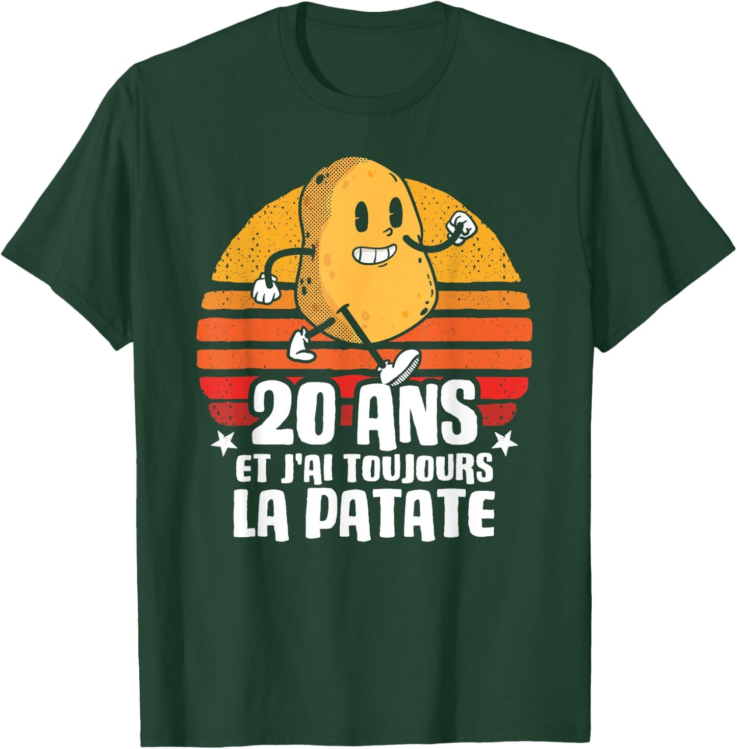 Anniv Gift 20 Years Birthday Decoration 20 Years Potato T-Shirt - T-Shirt | Forest