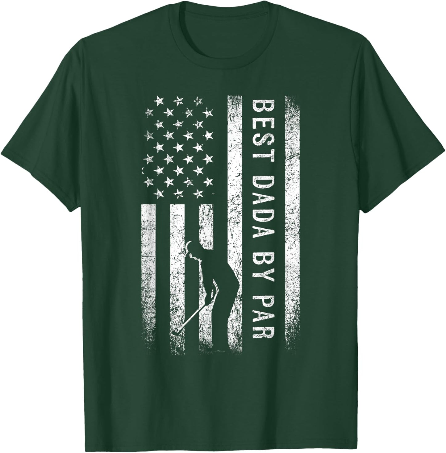 Best Dada By Par Golfing Gifts Dada Father's Day Golf T-Shirt - T-Shirt | Forest