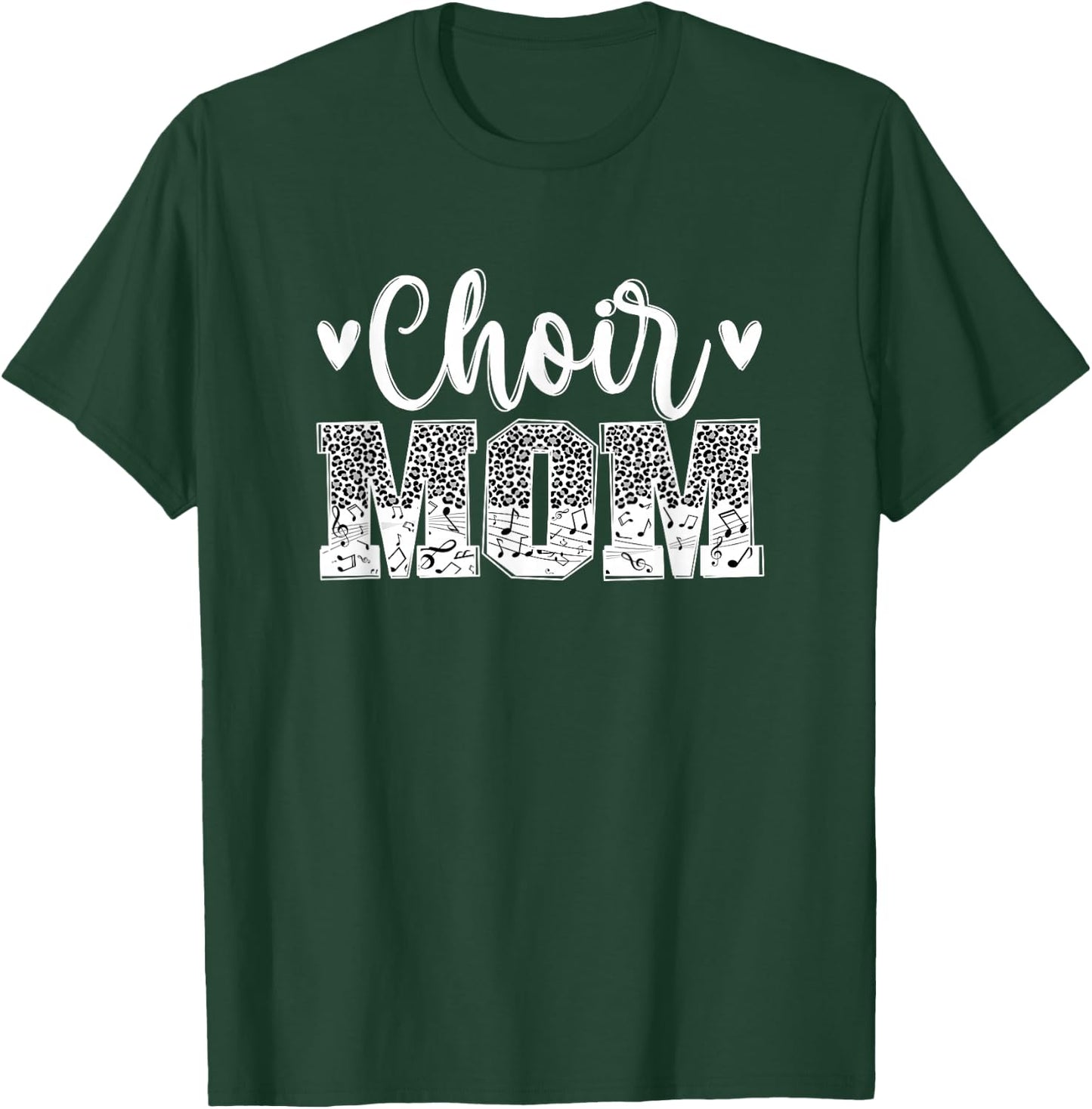 Choir Mom Of A Choir Member Leopard Choir Mother T-Shirt - T-Shirt | Forest