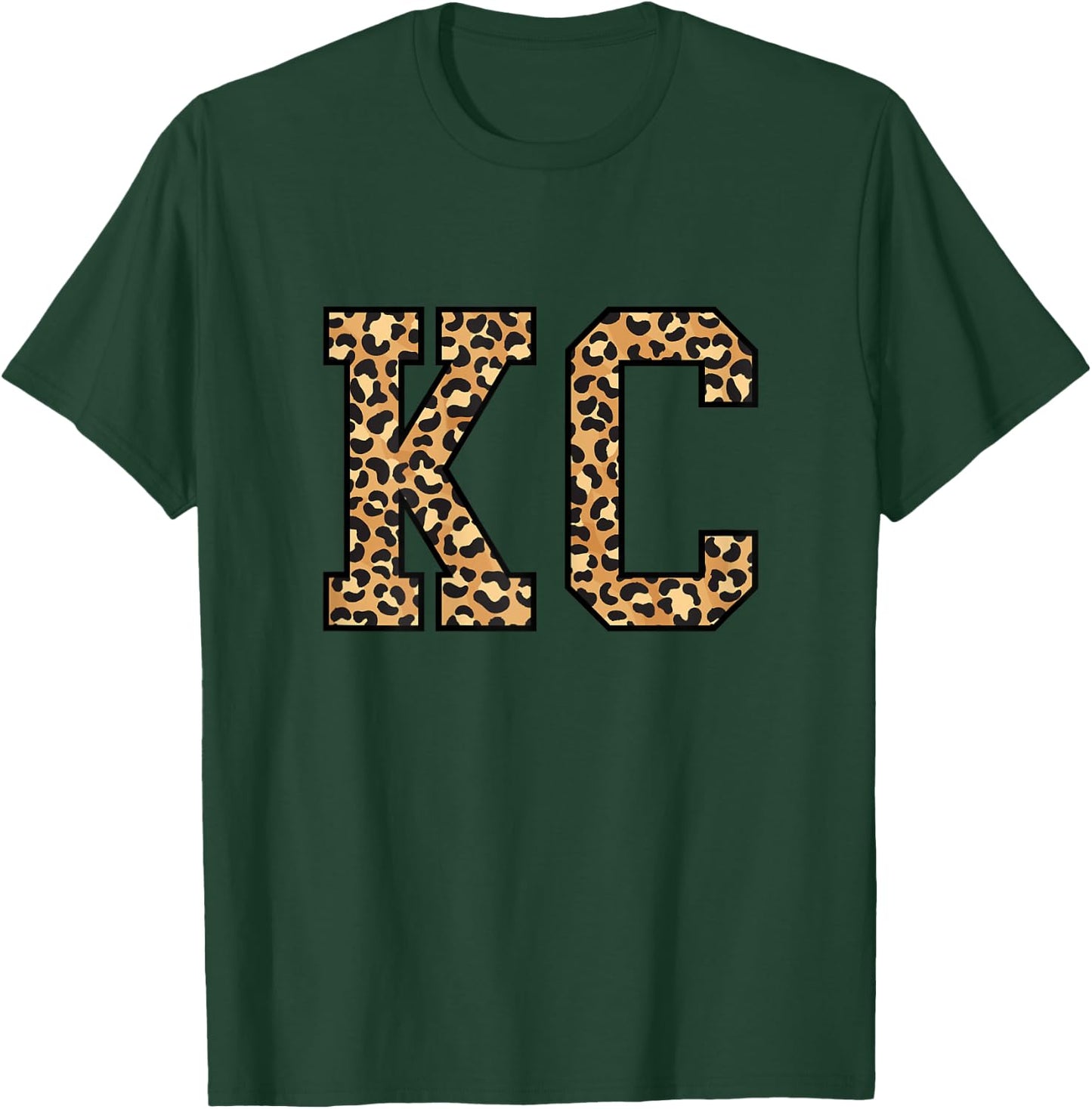 KC Leopard Pattern Kansas City T-Shirt - T-Shirt | Forest