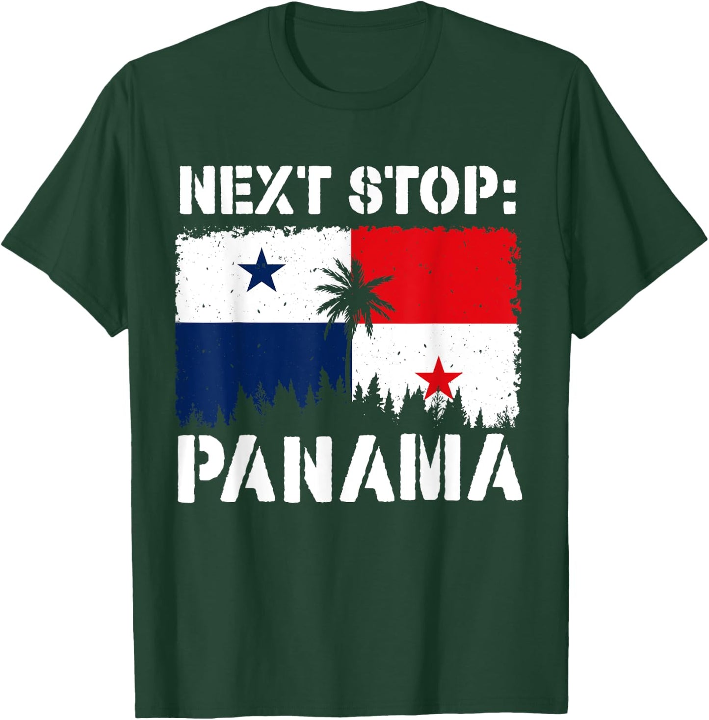 Panama City Next Stop Panama Flag Tropical Beach Vacation Women T-Shirt - T-Shirt | Forest