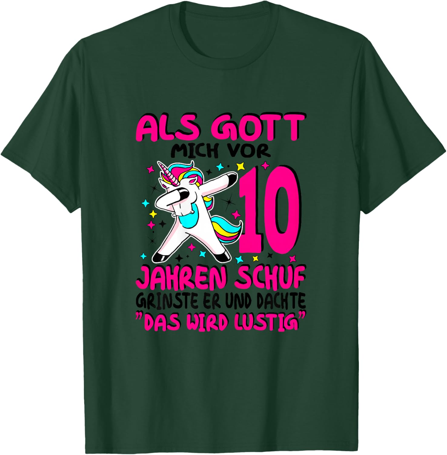 Girls 10 Years 10 Year Old 10 Birthday , White T-Shirt - T-Shirt | Forest