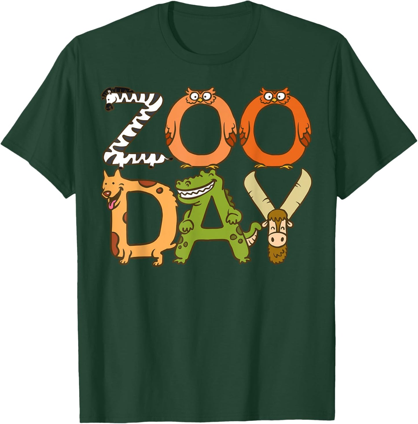 Zoo Day Family, First Zoo Field Trip Safari Squad Matching T-Shirt - T-Shirt | Forest