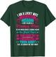 I Am A Lucky Wife, I Have A Crazy Husband T-Shirt - T-Shirt | Forest