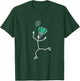 Badminton Stylish Cool Stick Figure , black T-Shirt - T-Shirt | Forest