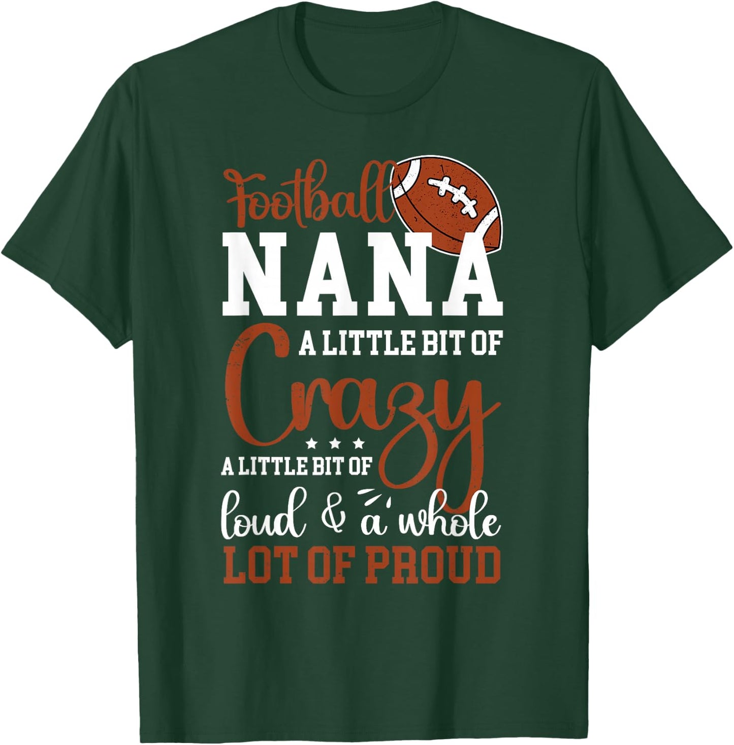 Football Nana Proud Nana of A Football Player T-Shirt - T-Shirt | Forest