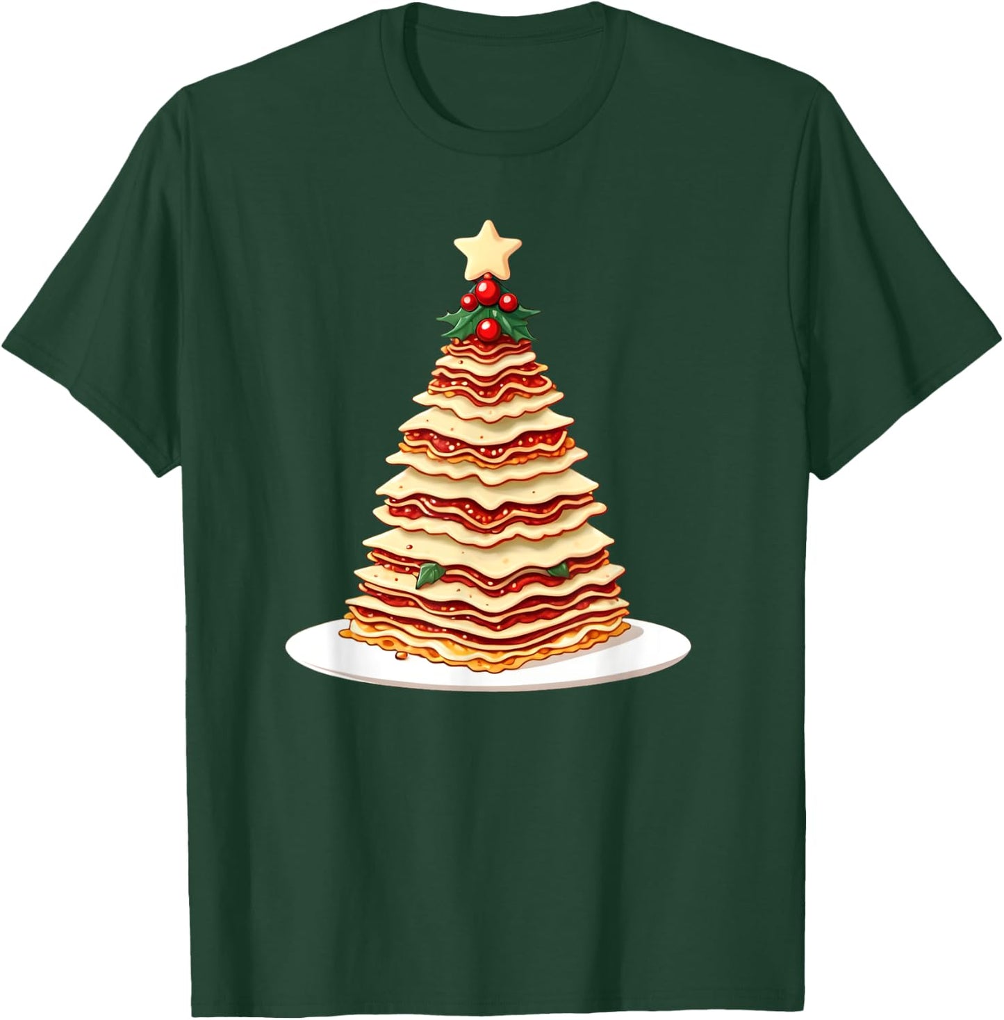 Lasagna Christmas Tree T-Shirt - T-Shirt | Forest