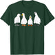 Happy Halloween Funny Ghost Duck Costume Retro Spooky Season T-Shirt - T-Shirt | Forest
