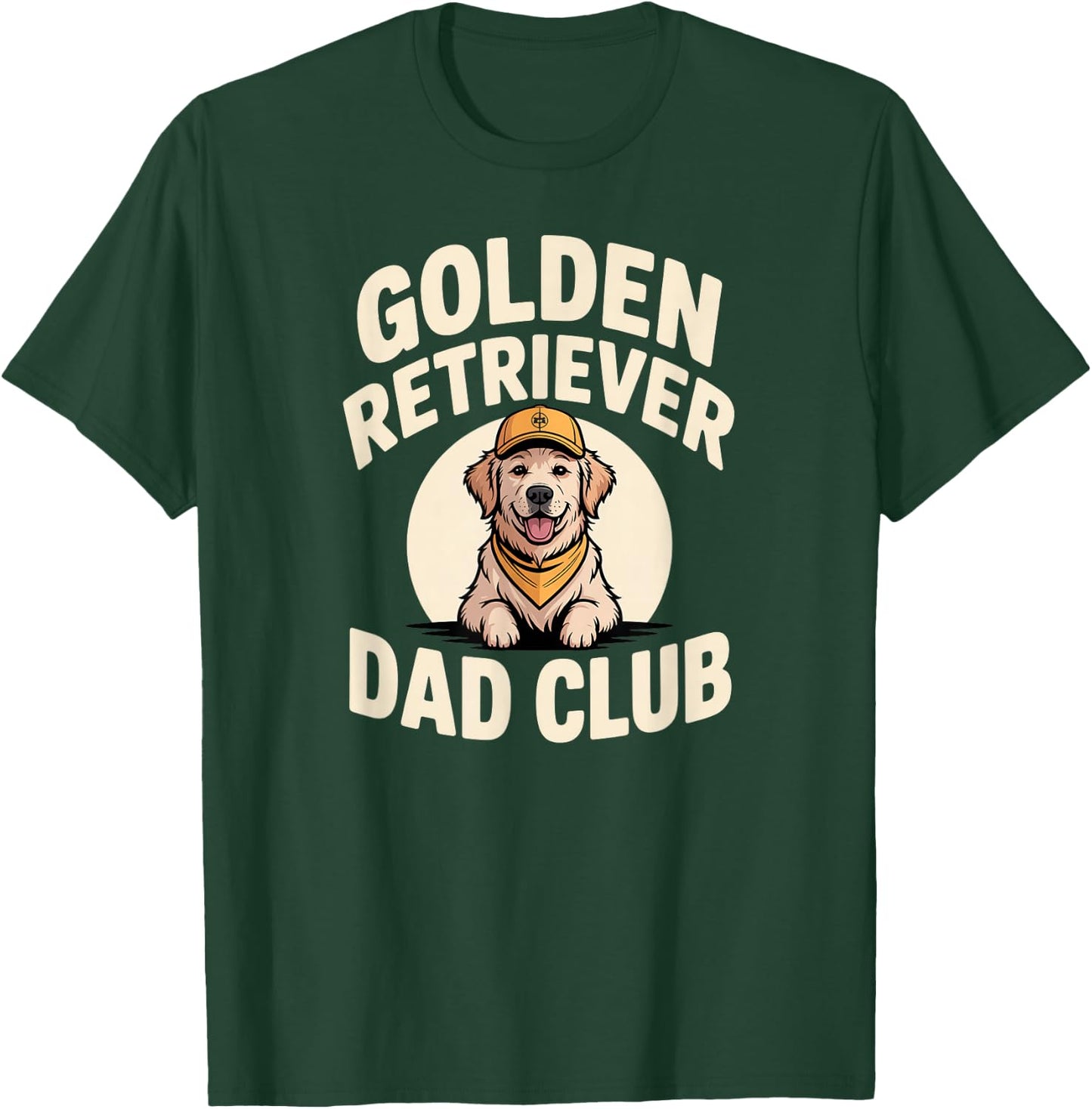 Golden Retriever Dog Dad Club Dog Breed Dad T-Shirt - T-Shirt | Forest