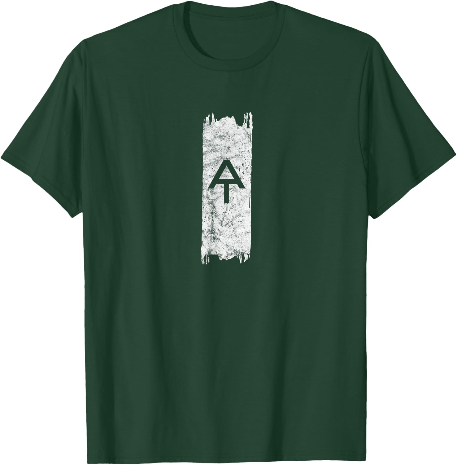Vintage Grunge AT Logo Symbol Marker Appalachian Trail Blaze T-Shirt - T-Shirt | Forest