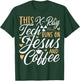 This X-Ray Tech Runs on Jesus & Coffee - Radiology Xary Tech T-Shirt - T-Shirt | Forest