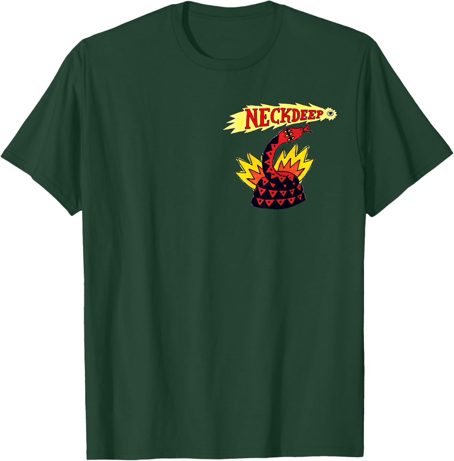 Neck Deep Shooting Eye T-Shirt - T-Shirt | Forest