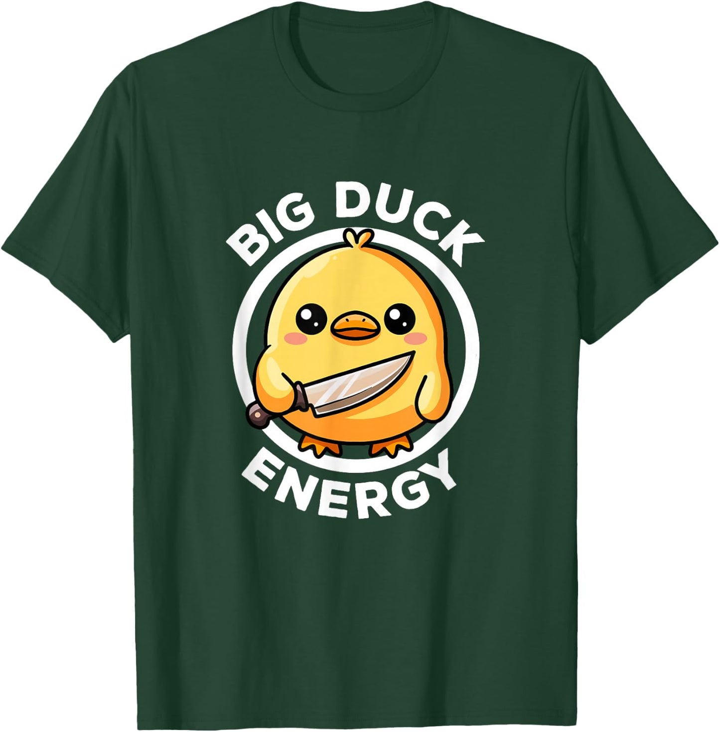 Big Duck Energy Duckie I Love Ducks Lovers Funny Rubber Duck T-Shirt - T-Shirt | Forest