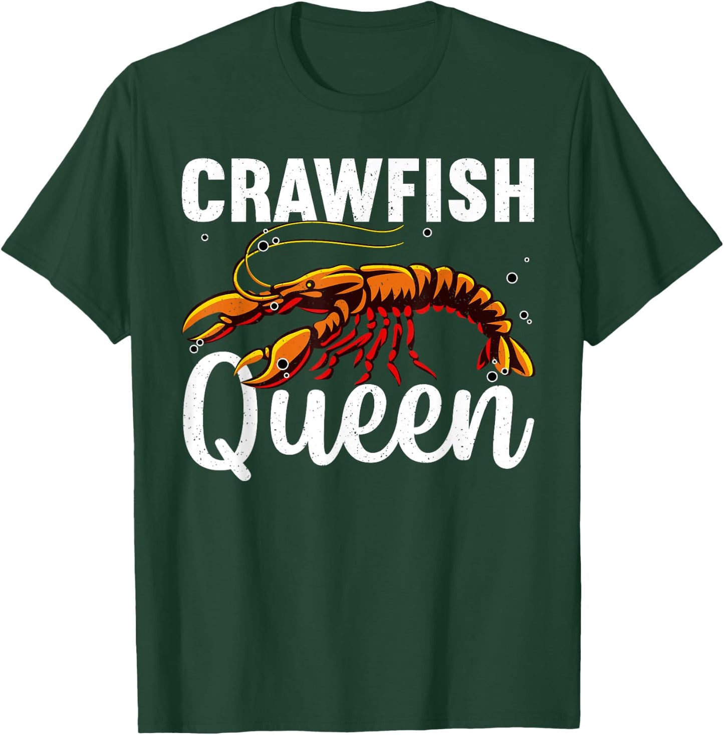 Cool Crawfish Queen Girls Boil Lobster Chef T-Shirt - T-Shirt | Forest